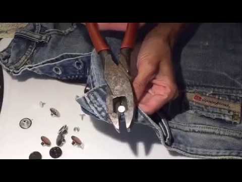How to Remove Button from Jeans - YouTube