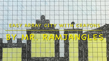 Easy Array City W/Crayons: Math/Art Integration 🙂🖍🎨👍🏻