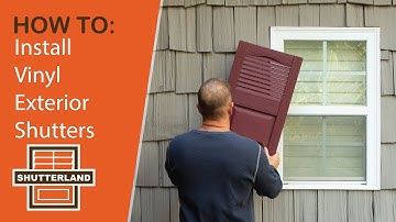How to Install Exterior Vinyl Shutters