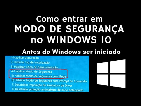 Como entrar em MODO de SEGURANÇA no WINDOWS 10 antes do Windows ser ...
