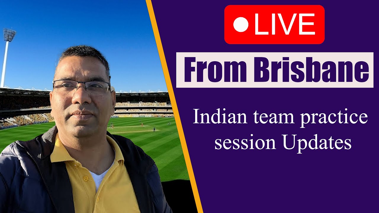 Live from Brisbane on India's first practice session - YouTube