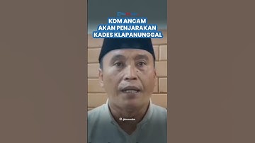 TAK MAIN-MAIN, KDM Ancam Penjarakan Kades Klapanunggal gegara Minta THR Rp 165 juta ke Perusahaan