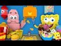 Monster School: SPONGEBOB&#39;S SEASON 2 Work at Fried Chicken, Cinema, Ice Cream! - Minecraft Animation