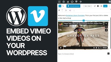 How To Embed Vimeo Videos on Your WordPress Website? 🖇🎬
