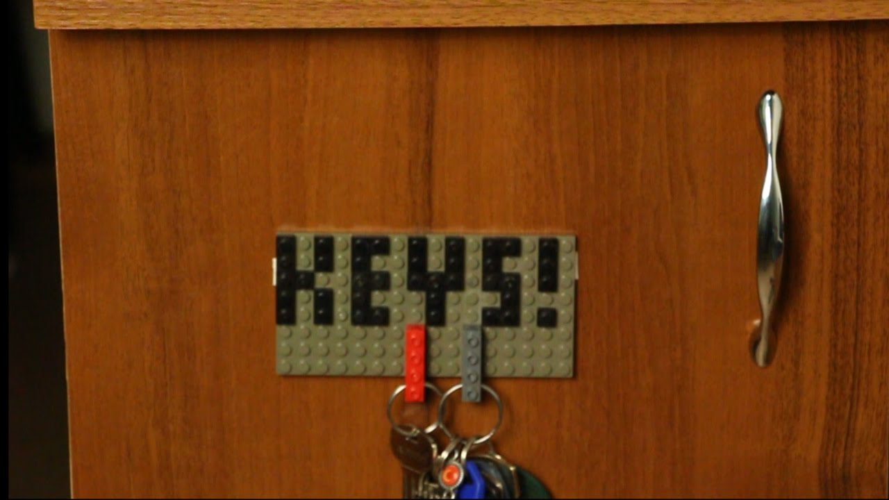 LEGO Ключница своими руками (DIY). LEGO KEY HOLDER DIY YouTube