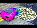 Beamng drive  open bridge crashes over giant popcorn bucket 8