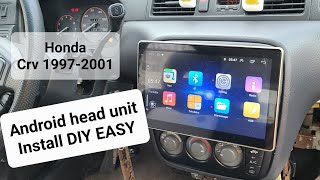1997-2001 CRV Android head unit radio Swap DIY- Hondas on Budget