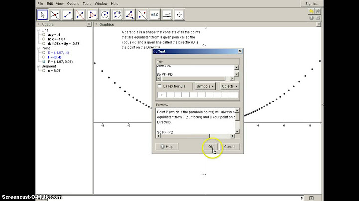 Find equation of parabola given focus and directrix calculator