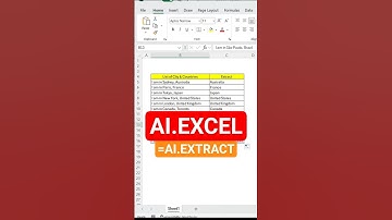 AI in Excel: Extract City & Country Without Formulas! #excel #spreadsheetmagic #excelcourse #data