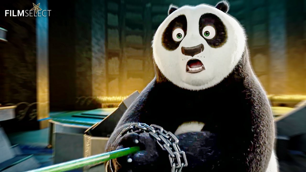 Po Catches a Thief in the Hall of Heroes Scene – KUNG FU PANDA 4 (2024)