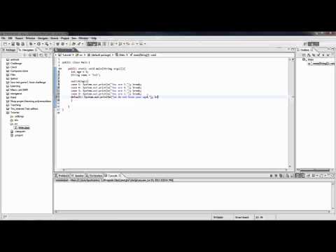 Java tutorial #5 Switch statements and comments