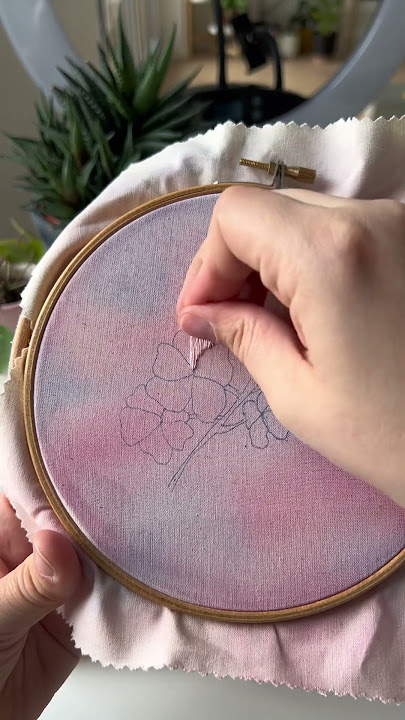 How to frame embroidery work or cross stitch in embroidery hoops