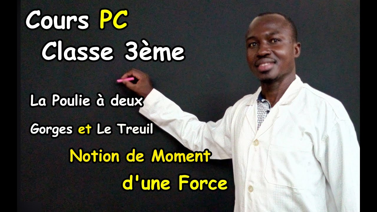 Cours PC Classe 3ème / La Poulie à deux Gorges et Le Treuil-Notion de Moment d'une Force