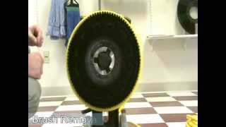 Rotary Floor Buffer Brush Installation & Removal