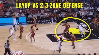 How to get a layup against a 2-3 zone defense