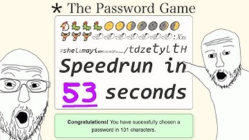 The Password Game Speedrun in 0:53