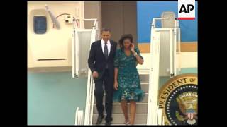 US President Barack Obama arrives for summit