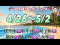 5月突入🎏【4/26〜5/2週間リーディング】牡羊座♈️牡牛座♉️双子座♊️蟹座♋️獅子座♌️乙女座♍️#タロット占い #2026 #星座別 