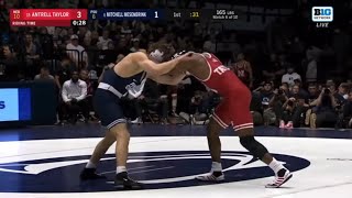 Mitchell Mesenbrink(PSU) vs Antrell Taylor(NEB) 2\/18\/24 (Jeff Byers Radio Call)