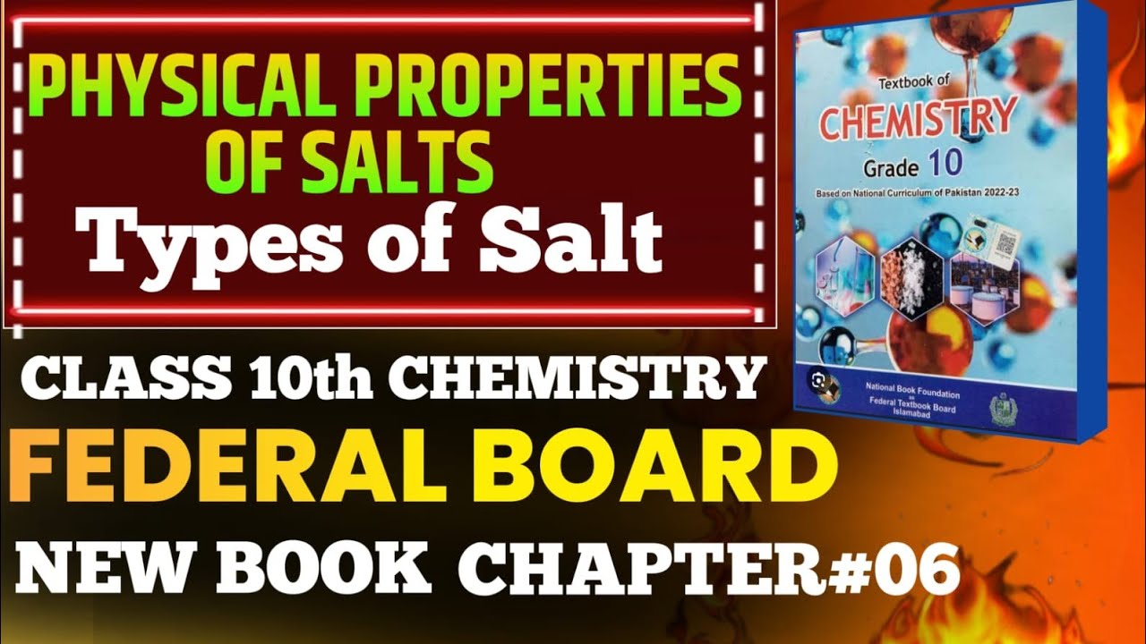 Salts and there properties class 10th chemistry federal board NBF - YouTube