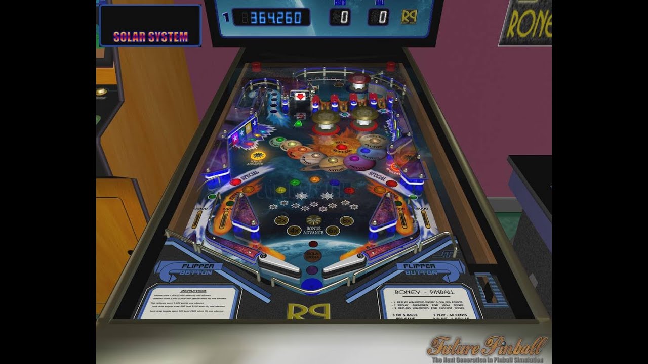 Solar System Pinball Machine (FP Original) Solar Systen (Roney Pinball)(1.0) - YouTube