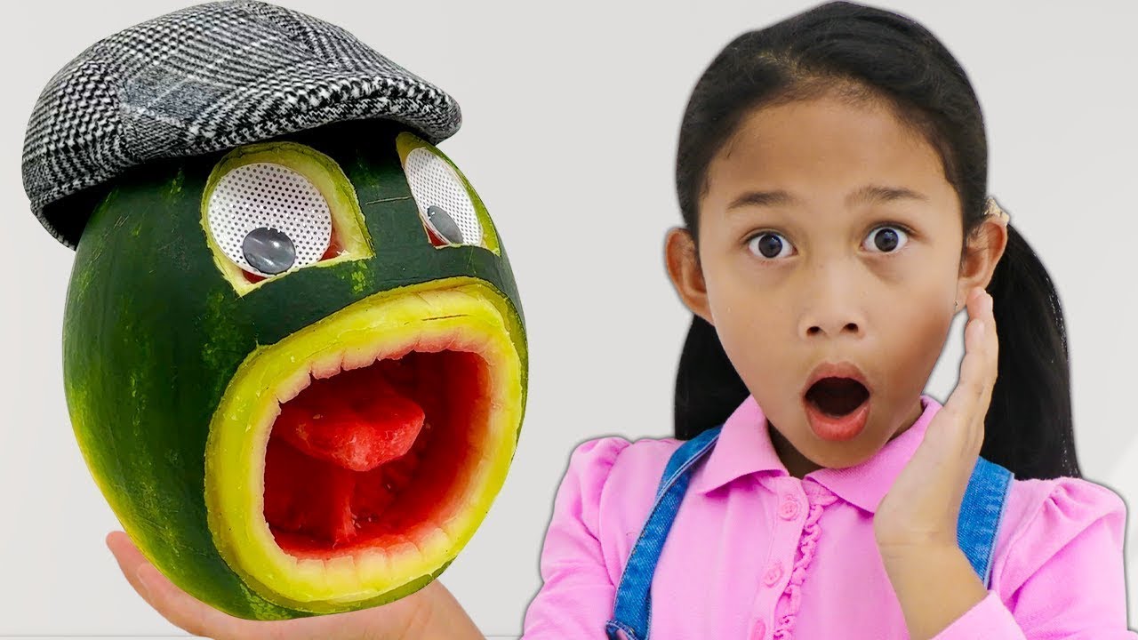 Andrea Kaden and Charlotte Watermelon Arts and Crafts Challenge YouTube