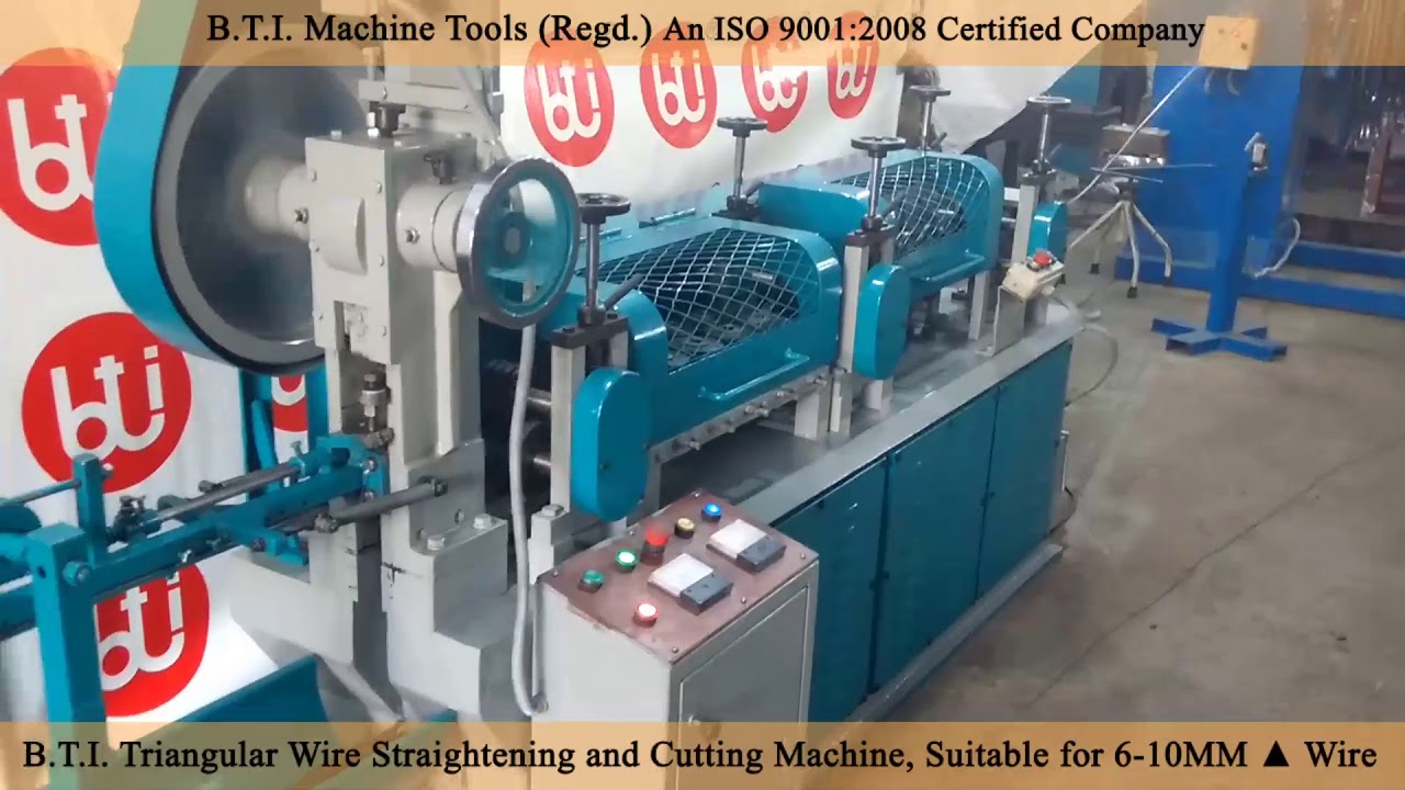 BTI Shaped Wire Straightening & Cutting Machine, www.btimachines.com ...
