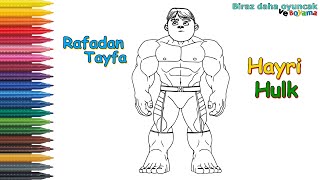 Rafadan Tayfa Hayri Hulk Coloring Page | Coloring Videos For Kids | Coloring Games