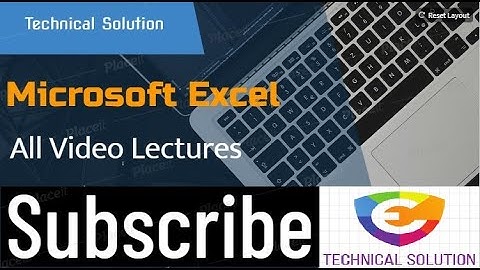 MS Excel Lecture 6 in Urdu