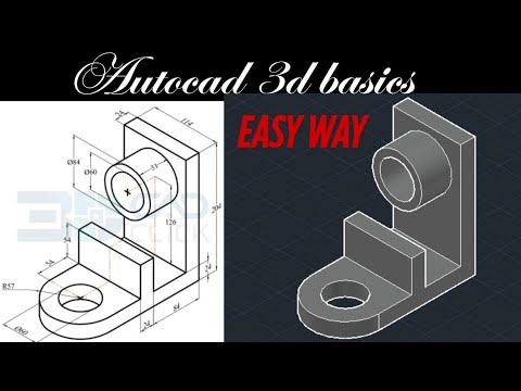 AutoCAD for beginners| Presspull command use| easy way to make ...