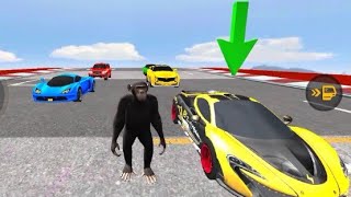 Monkey play CAR Racing STUNTS-CAR GAMES||IMPOSIBLE CAR (Android game play)#SITARAGAMINGOfficail