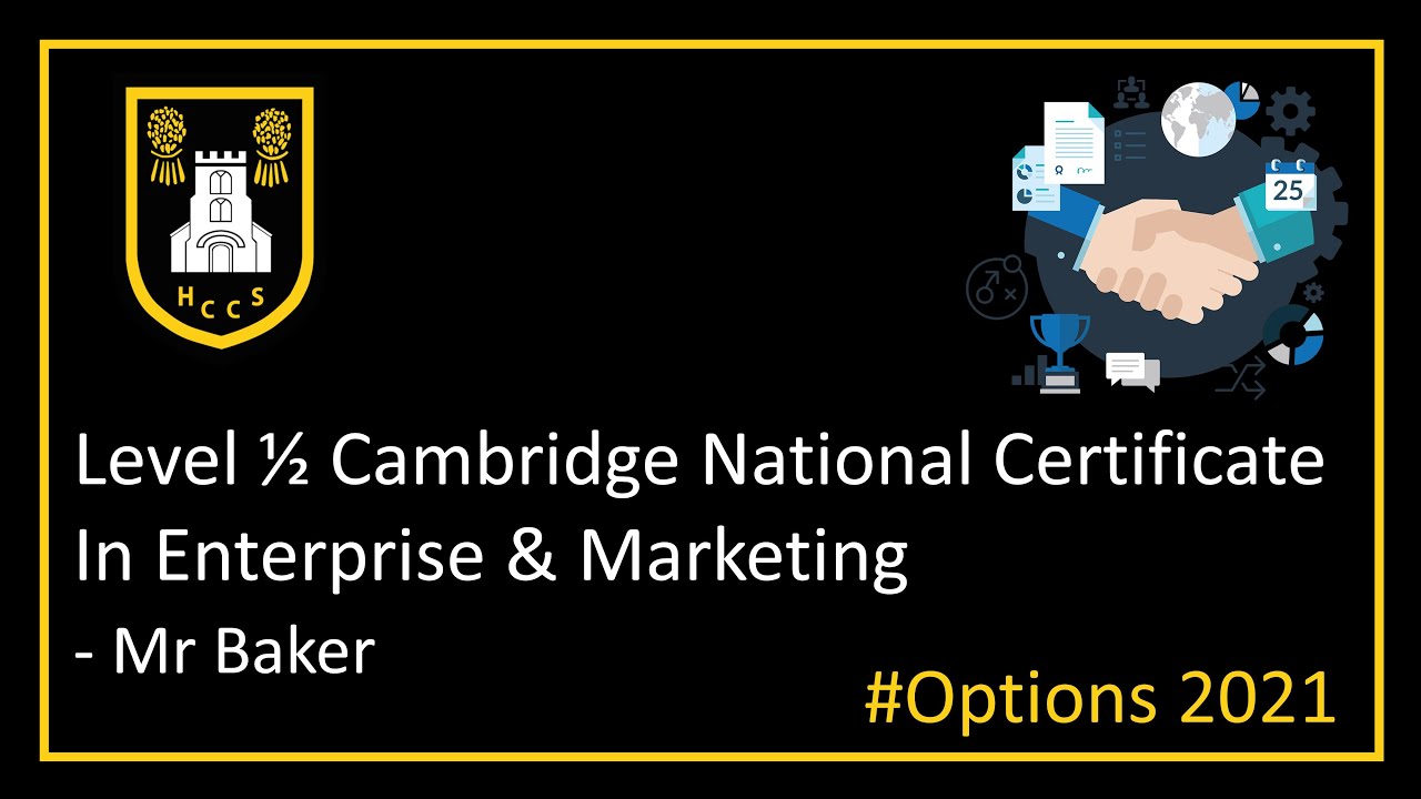 Level 1/2 Cambridge National Certificate in Enterprise and Marketing - 82 views  Nov 17, 2020
Year 9 Options