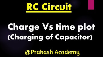 RC Circuit I Charge Vs time plot for charging of capacitor