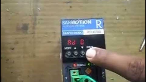 Sanyo denki (SANMOTION) 750W servo drive test run video