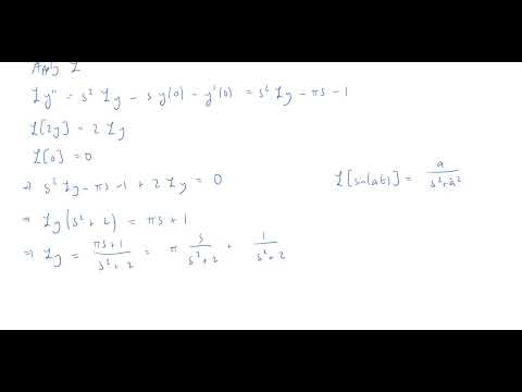 Using the Laplace Transform to Solve an Initial-Value Problem, Final Problem 12