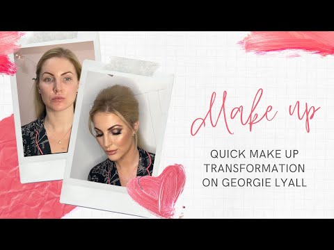 Glam Make up transformation on Georgie Lyall