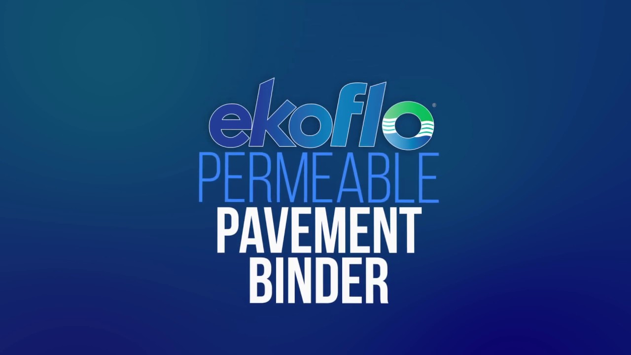 EkoFlo Permeable Pavement Binder by TechniSoil- create innovative paved surfaces