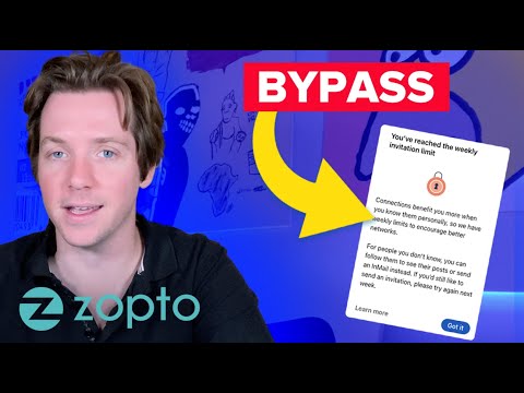 How to Bypass the LinkedIn Weekly Invite Limit using Zopto