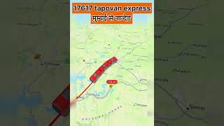 Tapovan express train route #youtubeshorts #railvlogger #traintravel #viralvideo #railtrack #train