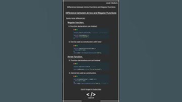 JavaScript Interview Question: Arrow Function vs Regular Function #javascriptinterview #javascript