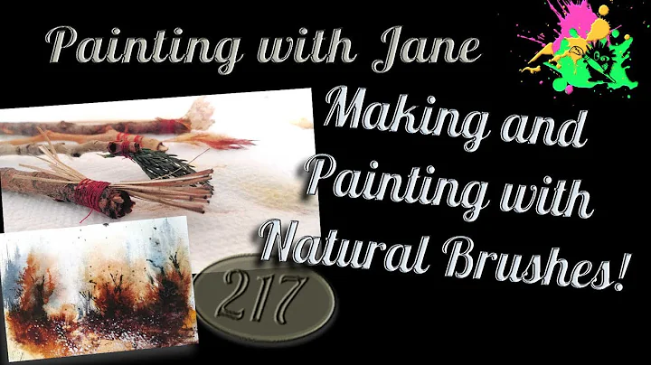 How to MAKE and Paint with Natural Brushes and a Q...
