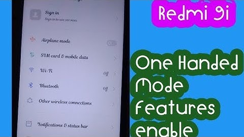 Redmi 9i How to use One Handed Mode features 👍