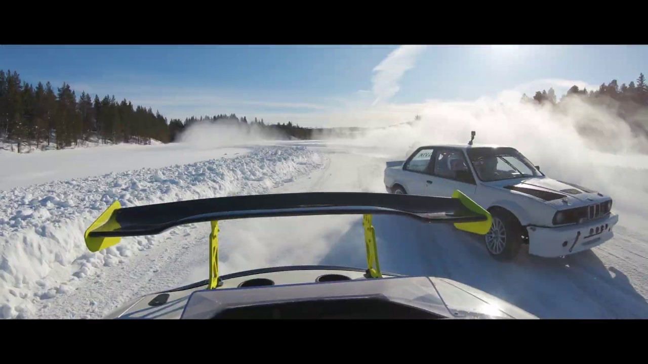 MAZDA RX7 ICE DRIFTING ON FROZEN LAKE -Funäsdalen, Sweeden