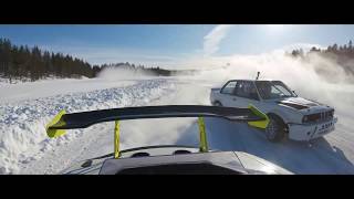 Mazda Rx7 Ice Drifting On Frozen Lake -Funäsdalen, Sweeden