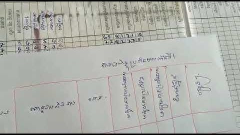 របៀបស្រង់ពិន្ទុសិស្សប្រឡងឆមាស