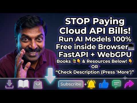STOP Paying Cloud API Bills! Run AI Models 100% Free inside Browser💻 FastAPI + WebGPU Check Book 📚👇