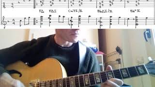 Video thumbnail of "The nearness of you (H. Carmichael) - Jazz standards chord melody - PDF Tab on screen+download"