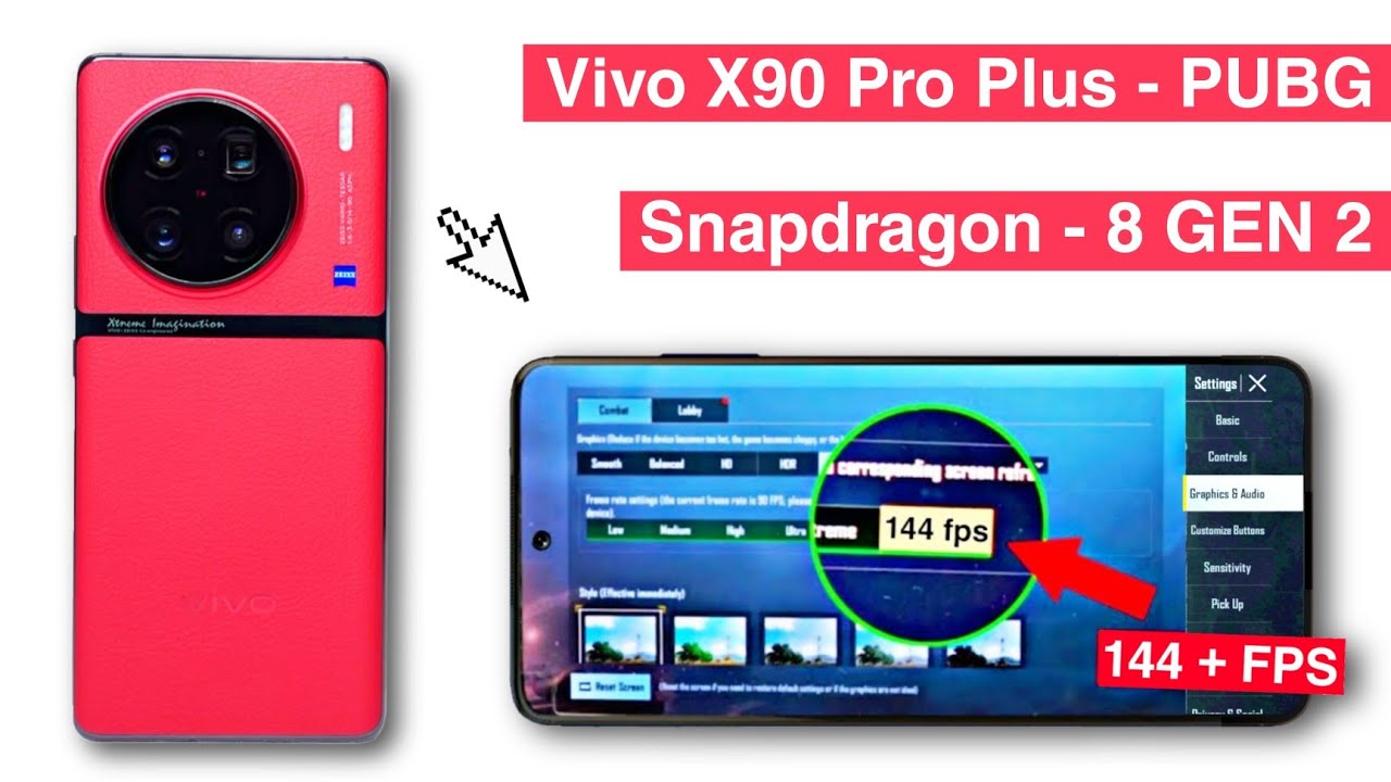 vivo x90 pro Pubg Test with FPS 