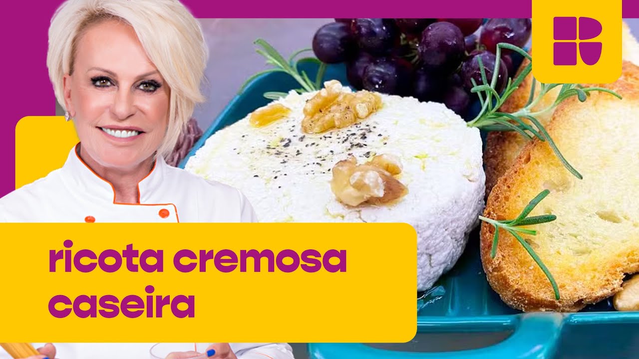 Ricota caseira com 3 INGREDIENTES! | Ana Maria Braga | Mais Você