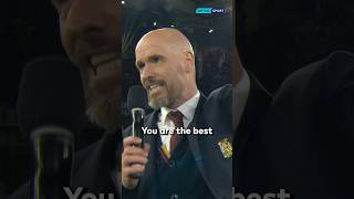 Ten Hag REVS UP Old Trafford 😤🎤 #shorts #PremierLeague